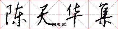 陳天華集怎么寫好看