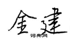 王正良金建行書個性簽名怎么寫