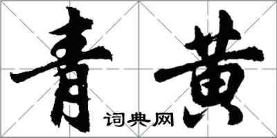 胡問遂青黃行書怎么寫