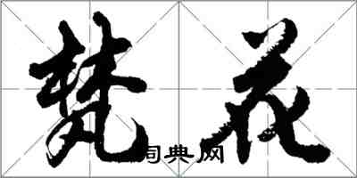 胡問遂梵花行書怎么寫