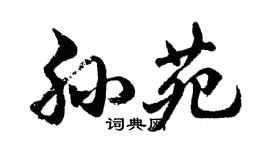 胡問遂孫苑行書個性簽名怎么寫