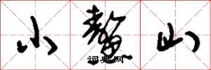劉少英小鰲山草書怎么寫