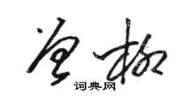 駱恆光曾柳草書個性簽名怎么寫