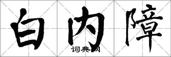 翁闓運白內障楷書怎么寫