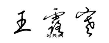 梁錦英王露寒草書個性簽名怎么寫