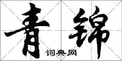 胡問遂青錦行書怎么寫