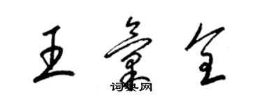 梁錦英王匯全草書個性簽名怎么寫