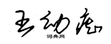 朱錫榮王幼痴草書個性簽名怎么寫