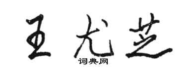 駱恆光王尤芝行書個性簽名怎么寫