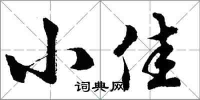 胡問遂小佳行書怎么寫