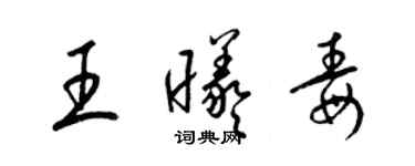 梁錦英王曦毒草書個性簽名怎么寫