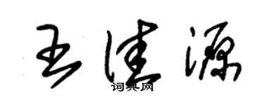 朱錫榮王佳源草書個性簽名怎么寫