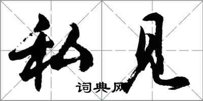 胡問遂私見行書怎么寫