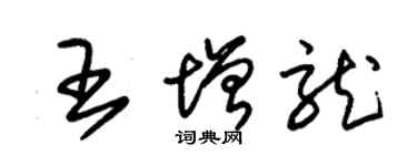 朱錫榮王增龍草書個性簽名怎么寫