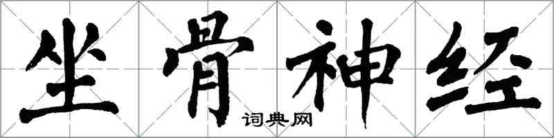 翁闓運坐骨神經楷書怎么寫