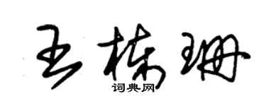 朱錫榮王棟珊草書個性簽名怎么寫