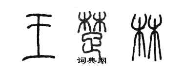 陳墨王楚林篆書個性簽名怎么寫