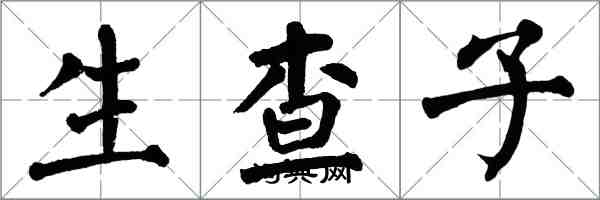 翁闓運生查子楷書怎么寫