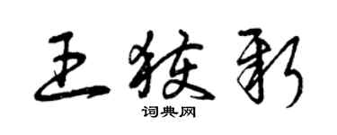 曾慶福王獲新草書個性簽名怎么寫