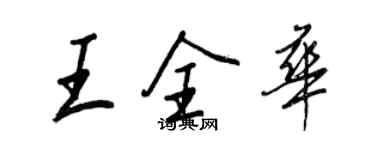 王正良王全華行書個性簽名怎么寫