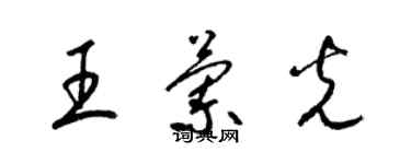 梁錦英王蘭光草書個性簽名怎么寫