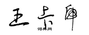 曾慶福王卡虎草書個性簽名怎么寫