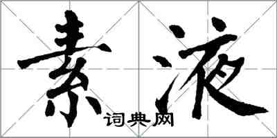 翁闓運素液楷書怎么寫