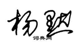 朱錫榮楊默草書個性簽名怎么寫