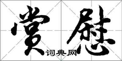 胡問遂賞慰行書怎么寫