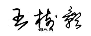 朱錫榮王樹影草書個性簽名怎么寫