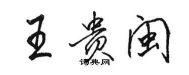 駱恆光王貴閩行書個性簽名怎么寫