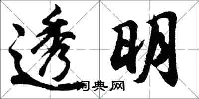 胡問遂透明行書怎么寫