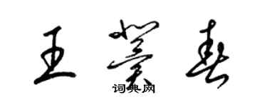 梁錦英王冀春草書個性簽名怎么寫