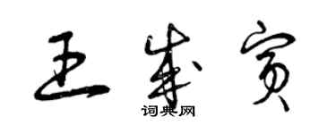 曾慶福王成賓草書個性簽名怎么寫