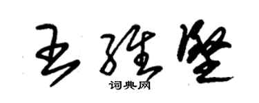 朱錫榮王維堅草書個性簽名怎么寫