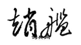 駱恆光趙艦草書個性簽名怎么寫