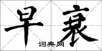 翁闓運早衰楷書怎么寫