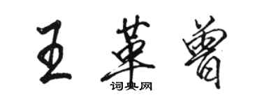 駱恆光王革曾行書個性簽名怎么寫