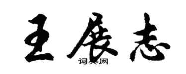 胡問遂王展志行書個性簽名怎么寫