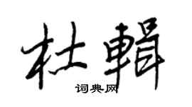 王正良杜輯行書個性簽名怎么寫
