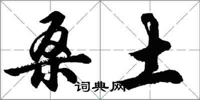 胡問遂桑土行書怎么寫