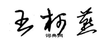 朱錫榮王柯燕草書個性簽名怎么寫