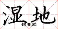 丁謙濕地楷書怎么寫