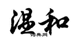 胡問遂溫和行書個性簽名怎么寫