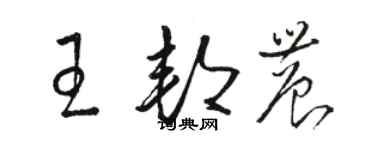駱恆光王邦農草書個性簽名怎么寫
