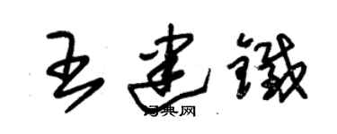 朱錫榮王建鐵草書個性簽名怎么寫