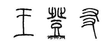 陳墨王登友篆書個性簽名怎么寫