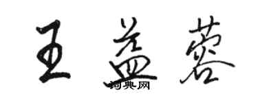 駱恆光王益蓉行書個性簽名怎么寫