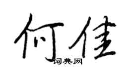 王正良何佳行書個性簽名怎么寫
