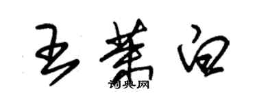 朱錫榮王茉白草書個性簽名怎么寫